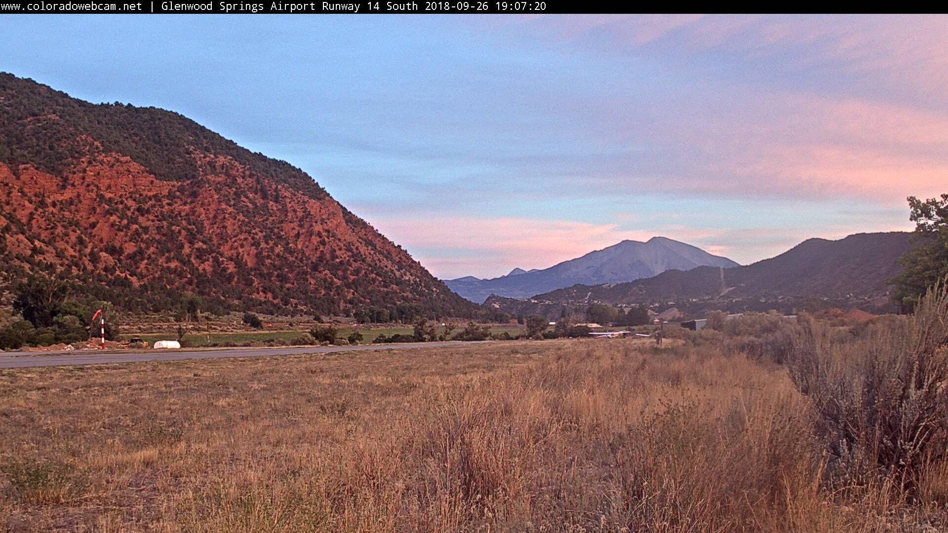 Glenwood Springs Municipal Airport Webcam Runway 14 South Colorado Webcam